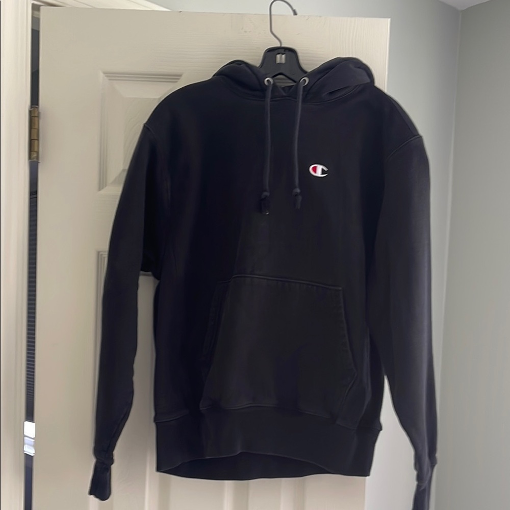 Champion Men's Black Hoodie Sweater